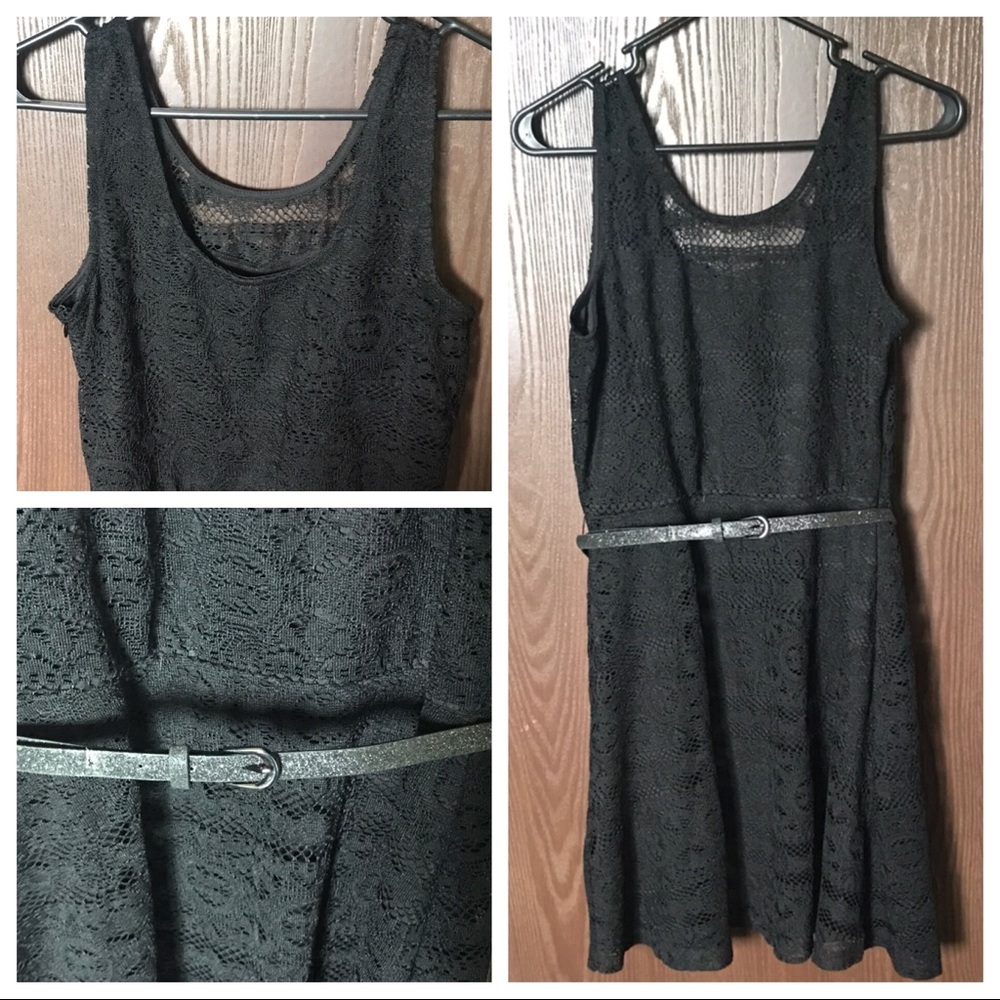 No Boundaries Black Lace Dress